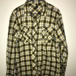 Rvca Button & zip up flannel